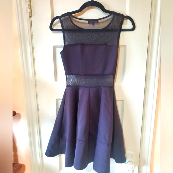 Guess mesh circle skirt black skater dress LBD goth - Picture 6 of 7